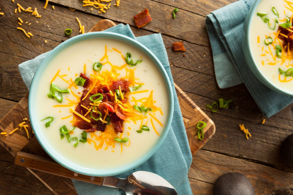 Rosemary Garlic Beer and Cheddar Soup