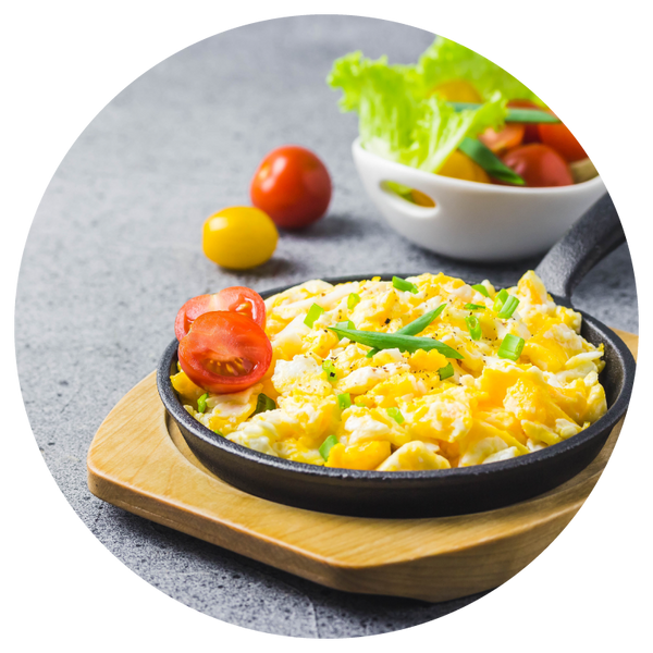 White Cheddar Truffle Scrambled Eggs