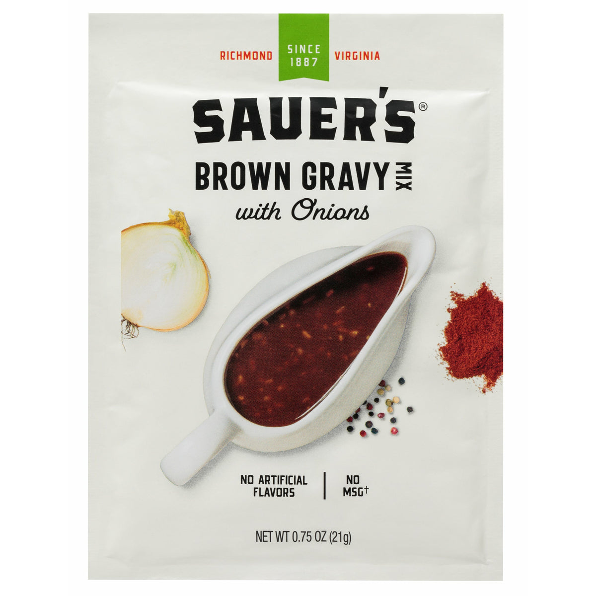 Brown Gravy Mix with Onions Sauer Brands