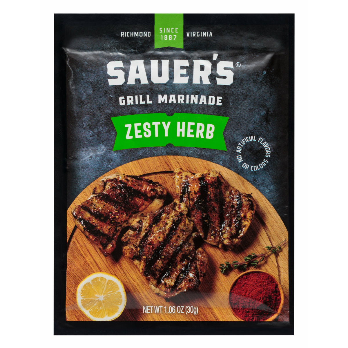 Zesty Herb Grilling Marinade Mix Sauer Brands