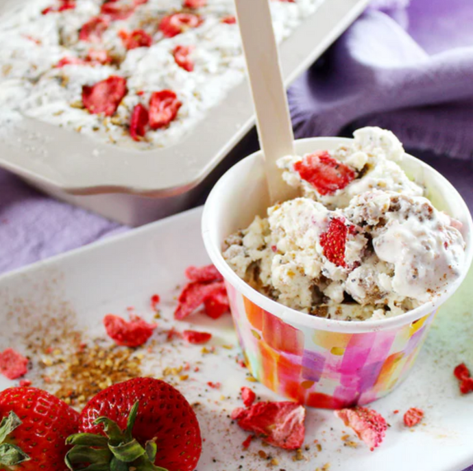 No-Churn Sweet Seed Strawberry Ice Cream