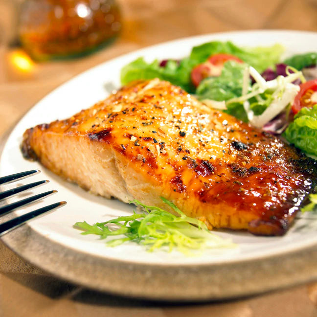 Smoky Grilled Salmon with Corn, Spinach, and Feta Succotash