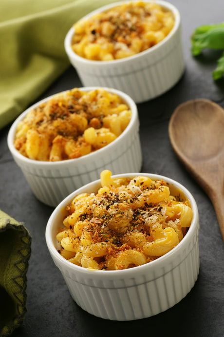 Baked Gouda Mac & Cheese with Herbed Panko Crust