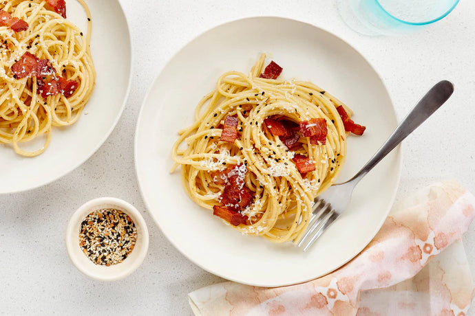 Everything Bagel Spaghetti Carbonara