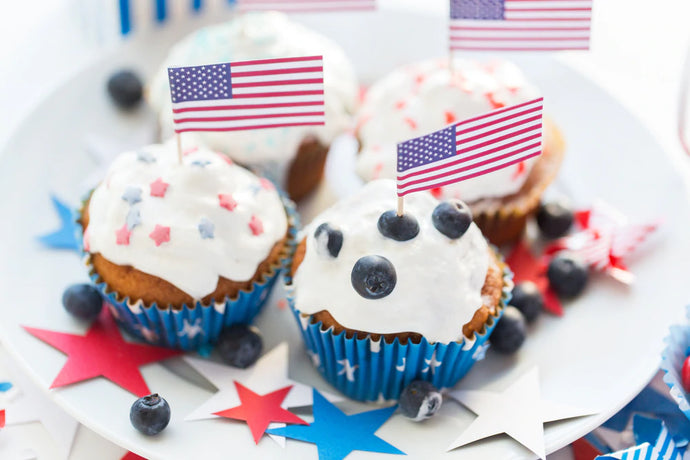 Lemon Berry 4th of July Cupcakes