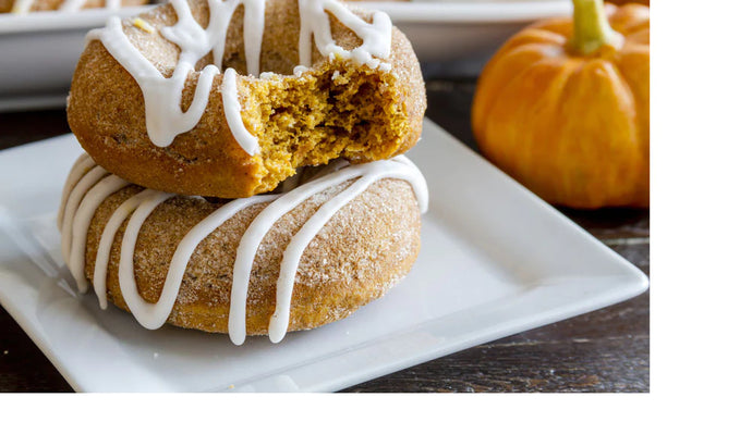 Pumpkin Doughnuts with Chinese Five Spice Glaze