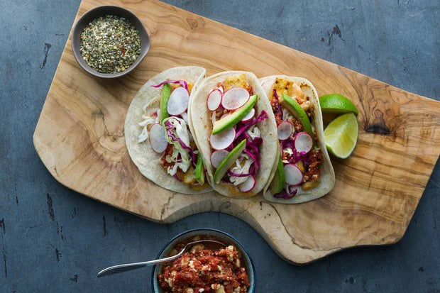 Tofu Tacos with Cashew Salsa