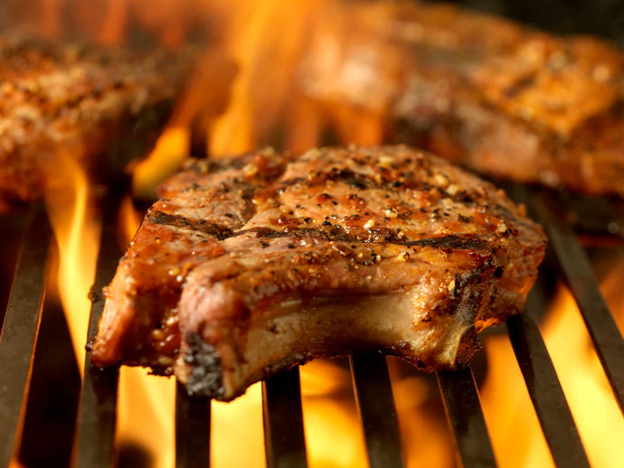 Grilled Pork Chops w/ Rosemary