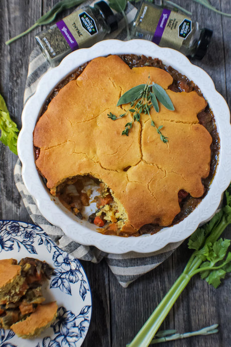 Cornbread Vegetable Pot Pie
