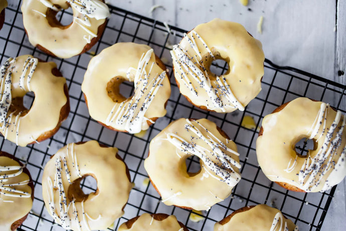 Baked Poppy Seed & Lemon Doughnuts