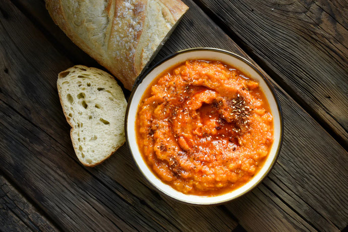 Sweet Potato Puree with Caramelized Tomato