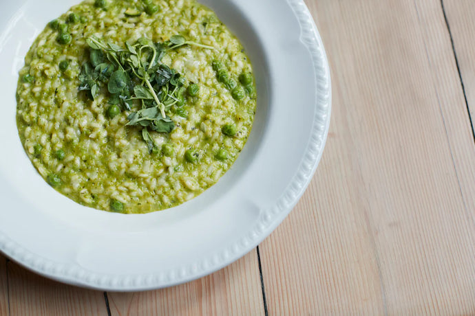 Multi-Cooker Vegan Pea and Mint Risotto