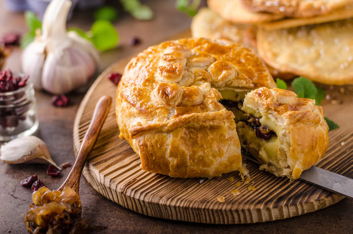 Caramelized Onion Brie en Croute