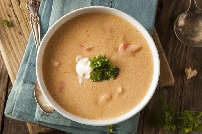 Smoked Paprika Lobster Bisque