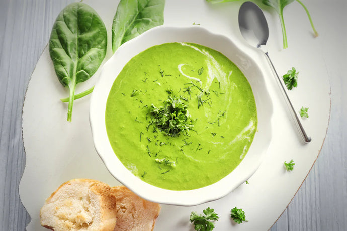 Pureed Creamy Spinach Soup