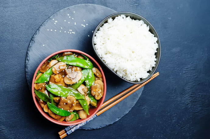 Korean BBQ Veggies with Coconut Rice