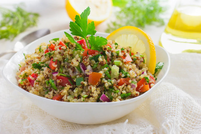 Lemony Quinoa Tabbouleh