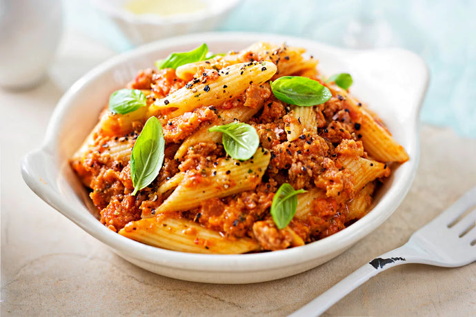 Penne with Sausage and Tomatoes