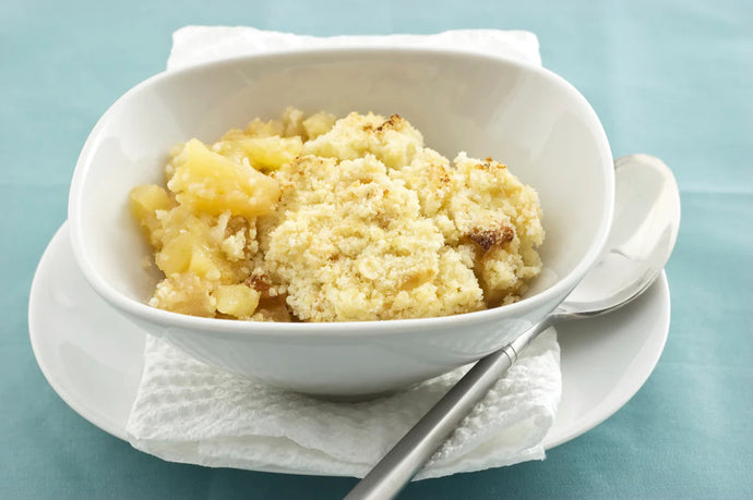 Slow Cooker Cinnamon Spiced Apple Cobbler