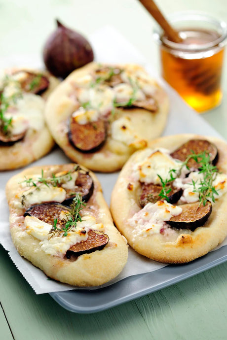 Mini Fig & Goat Cheese Pizzas