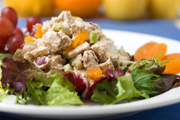 Garlic Herb Tuna Salad with Apricots