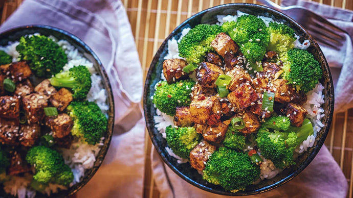 Japanese Spicy Tofu and Broccoli Stir Fry