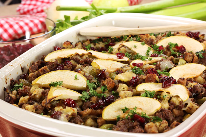 Sage Stuffing with Cranberries and Pecans