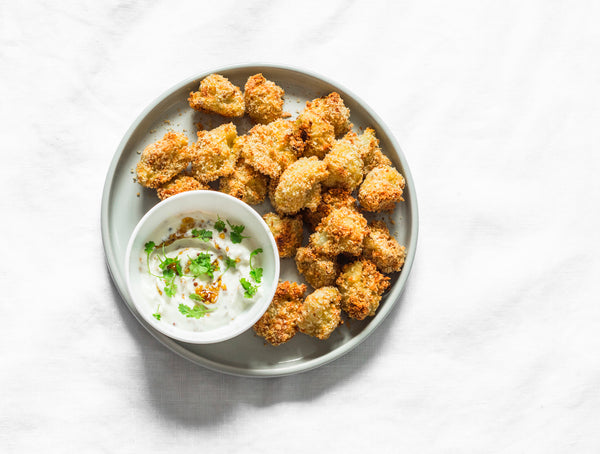 Baked Garlic Parmesan Cauliflower Wings