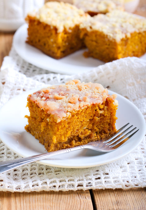 Pumpkin and Spice Sour Cream Coffee Cake