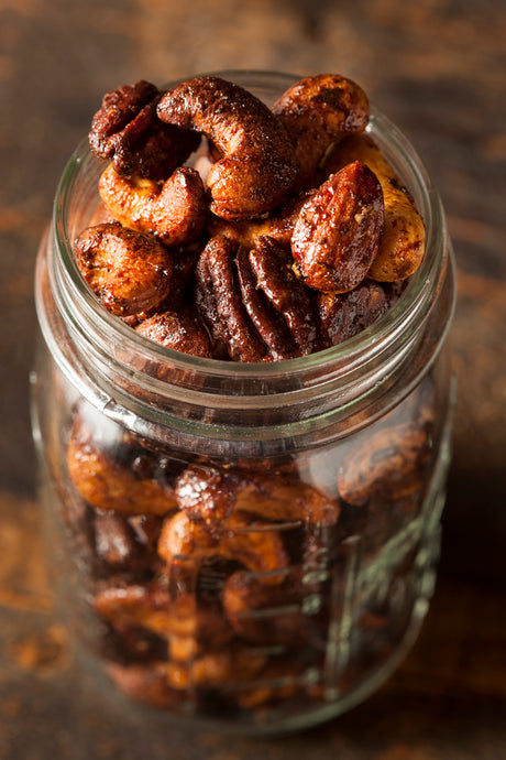 Cinnamon Spiced Candied Nuts