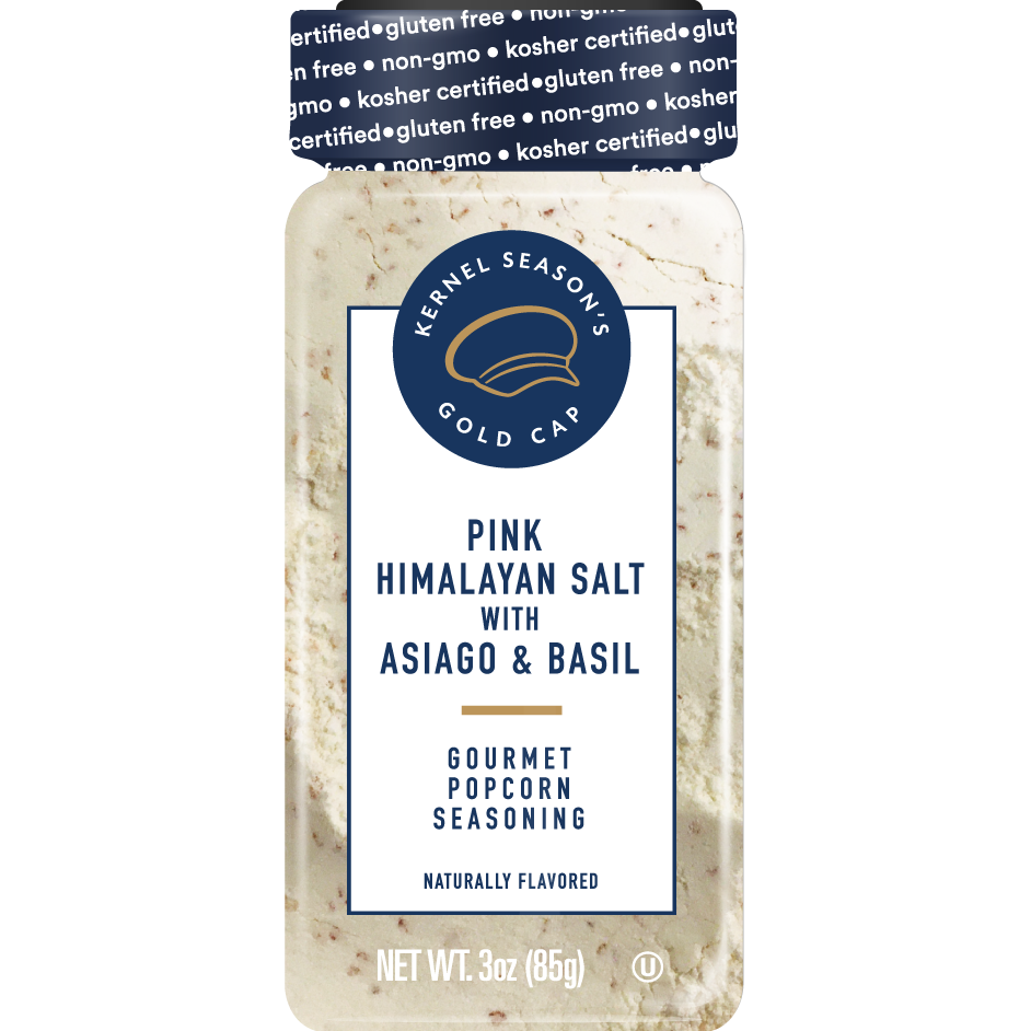 Kernel Season's Gold Cap Himalayan Pink Salt with Asiago & Basil